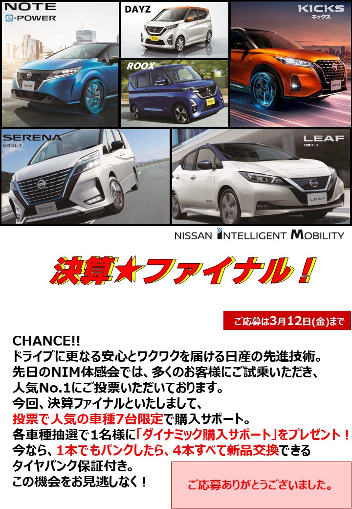 奈良日産自動車株式会社 21 3 Ydnダイナミックサポート 奈良日産自動車株式会社 21 3 Ydnダイナミックサポート