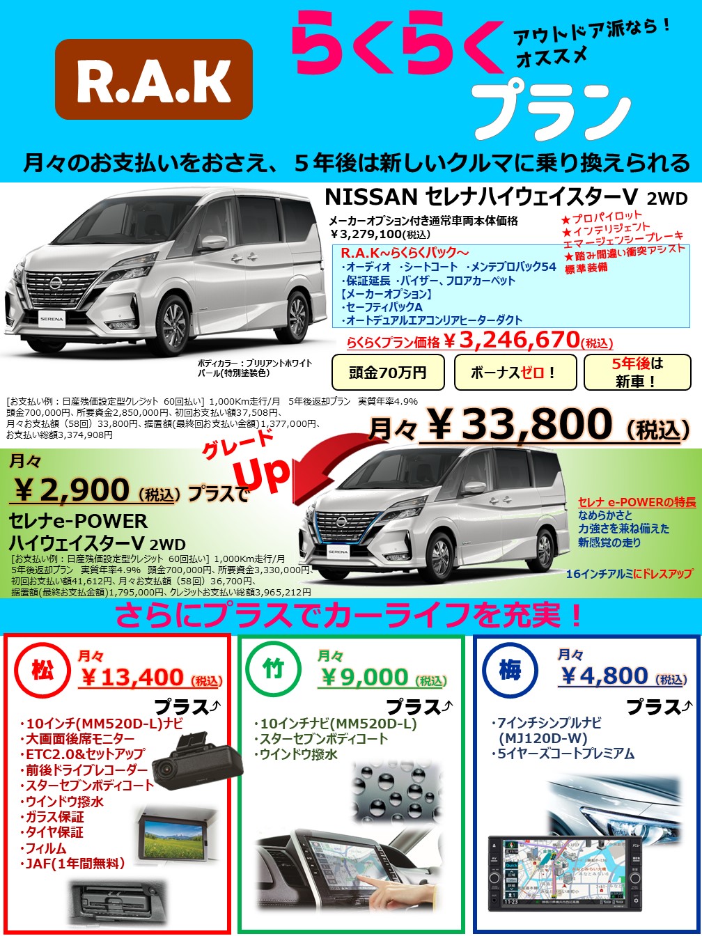 奈良日産自動車株式会社 21 4 Bvcらくらくプラン